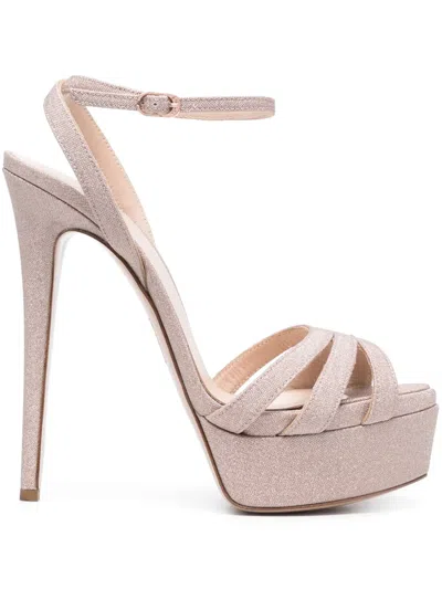 Le Silla Woman Sandals Blush Size 11 Textile Fibers In Pink