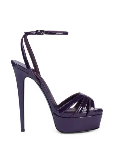 Le Silla Lola Platform Sandals In Purple