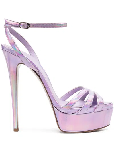 Le Silla Lola Platform-sole 150mm Sandals In Purple