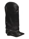 Le Silla Andy Layered Slouchy Boots In Black