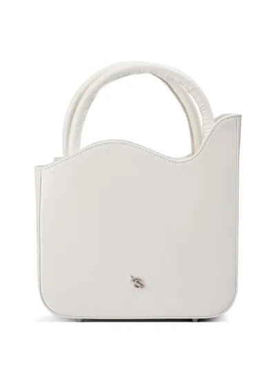 Le Silla Medium Ivy Leather Bag In White