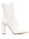 Le Silla Megan 110mm Block-heel Ankle Boots In White