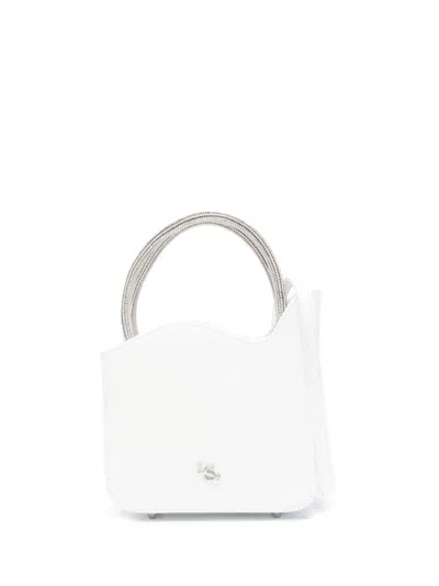 Le Silla Mini Ivy Leather Bag In White