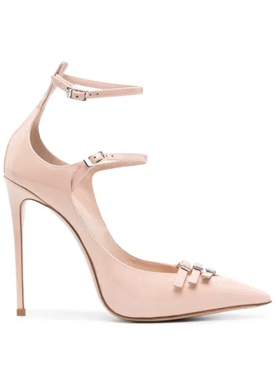 Le Silla Morgana 120mm Leather Pumps In Pink