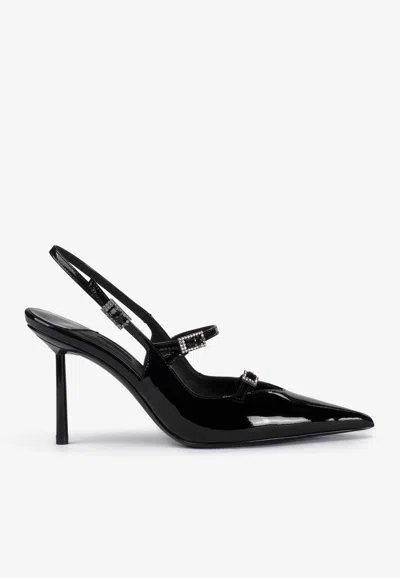 Le Silla Morgana 80 Patent-leather Pumps In Black