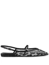 Le Silla Morgana Ballerina Shoes In Black