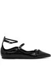 Le Silla Morgana Ballerina Shoes In Black