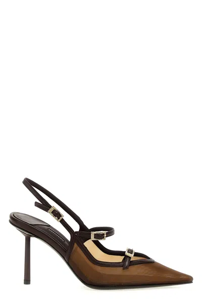 Le Silla 'morgana' Slingback In Brown