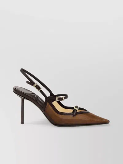 Le Silla 'morgana' Slingback Pumps Featuring Mesh Detailing
