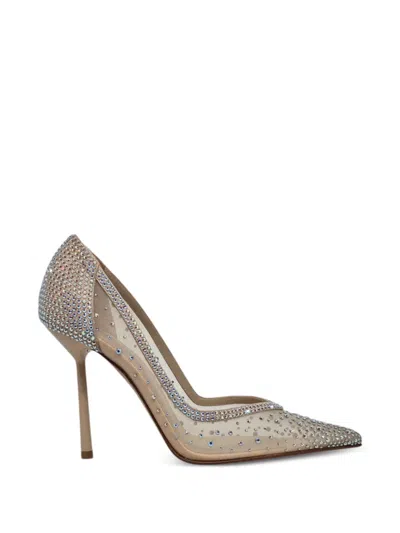 Le Silla Nicole Embellished Pointed Pumps In Gray