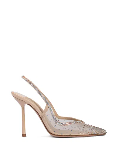 Le Silla Nicole Slingback Heeled Pumps In Neutral