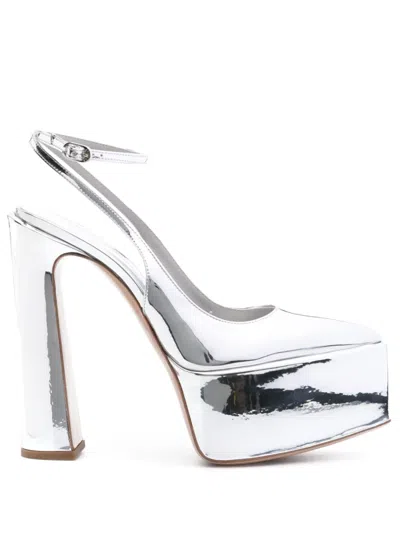 Le Silla Nina 170mm Metallic Pumps In Silver