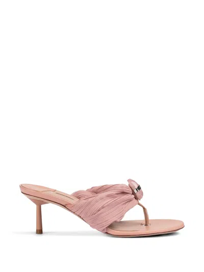 Le Silla Numa Pleated-strap Sandals In Multi