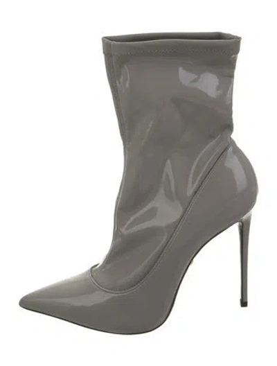 Pre-owned Le Silla Patent Leather Boots In Gray