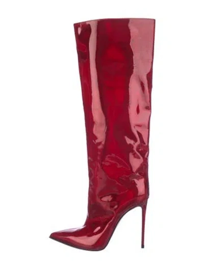 Pre-owned Le Silla Patent Leather Boots In Red