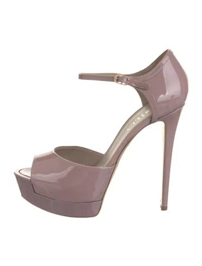 Pre-owned Le Silla Patent Leather D'orsay Pumps In Pink