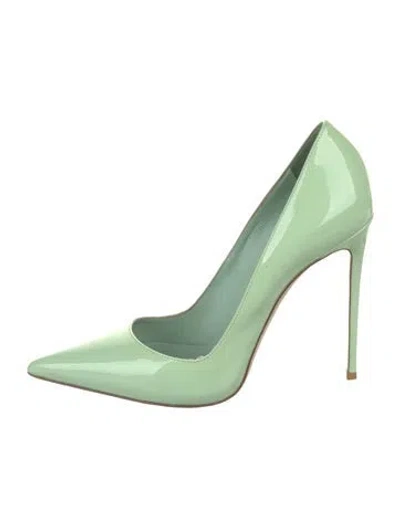 Pre-owned Le Silla Patent Leather Pumps In Green