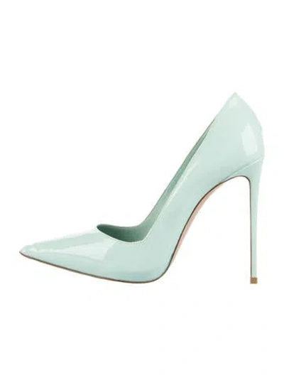 Pre-owned Le Silla Patent Leather Pumps In Green