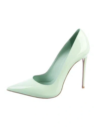 Pre-owned Le Silla Patent Leather Pumps In Green