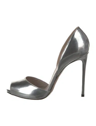 Pre-owned Le Silla Patent Leather Pumps In Silver