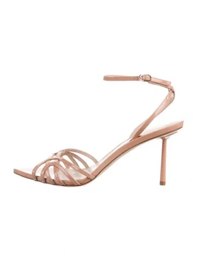 Pre-owned Le Silla Patent Leather Sandals In Neutral