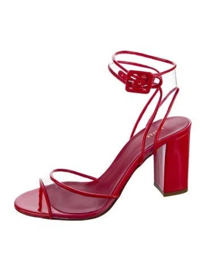 Pre-owned Le Silla Patent Leather Sandals In Red