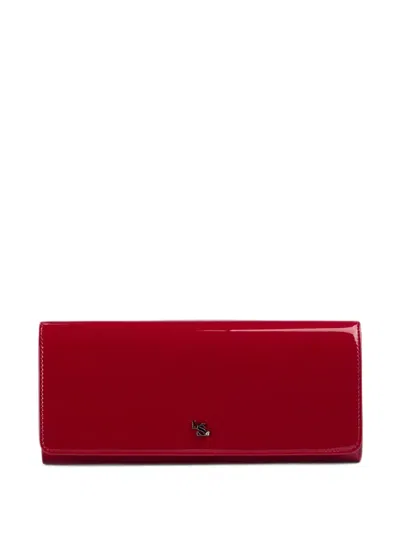 Le Silla Patent-finish Clutch Bag In Red