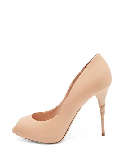 Pre-owned Le Silla Peep-toe Pumps In Pink