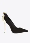 Le Silla Petalo 100 Embellished Pumps In Black
