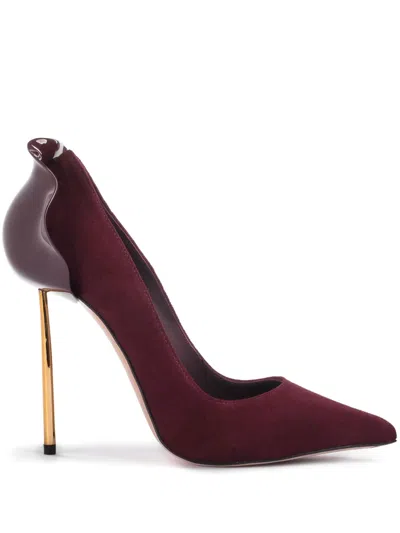 Le Silla Petalo 120mm Leather Pumps In Red