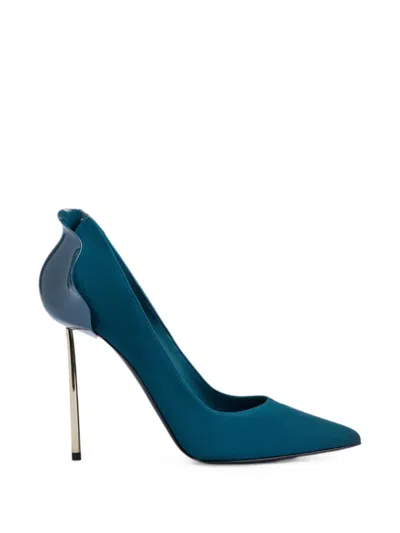 Le Silla Petalo Suede Pumps In Blue