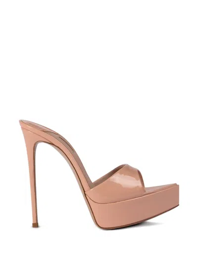 Le Silla Platform-heel Sandals In Neutral