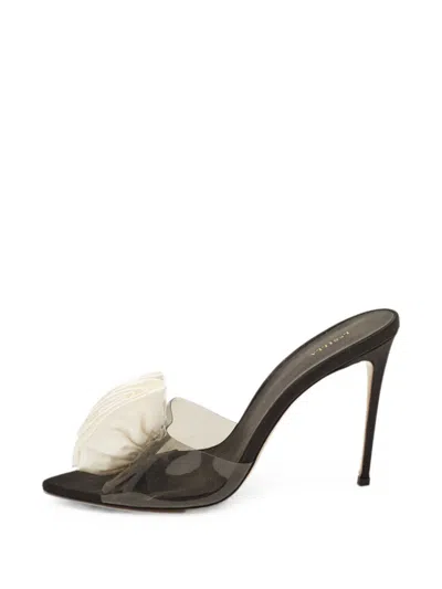 Pre-owned Le Silla Plexi Heeled Sandals In White