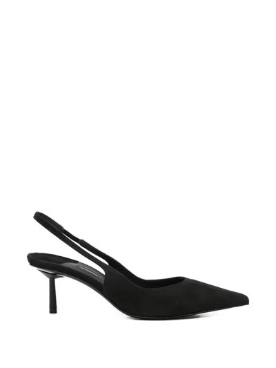 Le Silla Point-toe Slingback Pumps In Black