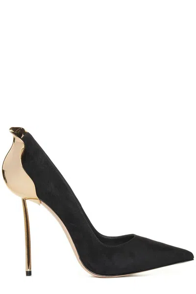 Le Silla Petalo 100 Embellished Pumps In Black