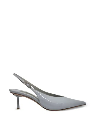 Le Silla Pointed Buckle Pumps In Gray