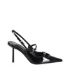 Le Silla Pointed High-heeled Sandals In Black