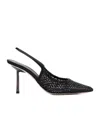 Le Silla Gilda Mesh-panel Pumps In Black