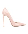 Le Silla Pointed Toe Leather Pumps In Phard