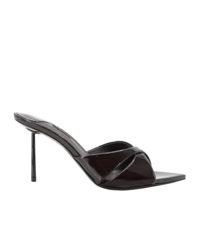 Le Silla Pointed-toe High-heeled Sandals In Black