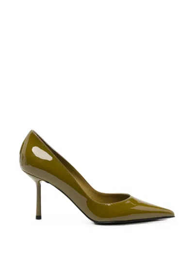 Le Silla High Heel Pumps Pointed Toe Glossy Finish In Purple