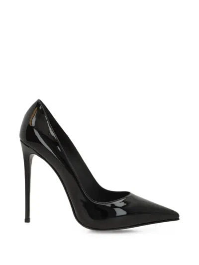 Le Silla Pointed-toe Patent-finish Pumps In Black