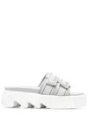Le Silla Poolside Platform Sandals In Grey
