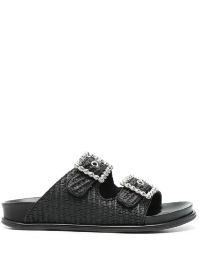 Le Silla Poolside Sandals In Black