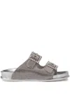 Le Silla Poolside Slides In Silver