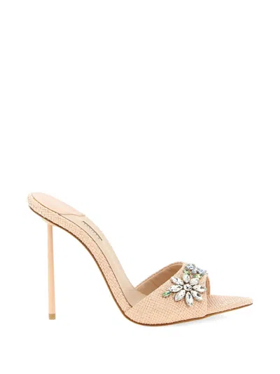 Le Silla Prairie Sandals Open Toe Textured Embellished In Pink