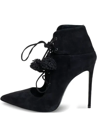 Pre-owned Le Silla  105mm Tassel-embellished Ankle Boots
