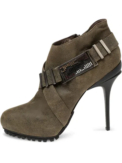 Pre-owned Le Silla  115mm Suede Boots