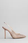 Le Silla Gilda Pumps In Gold Leather In Pink