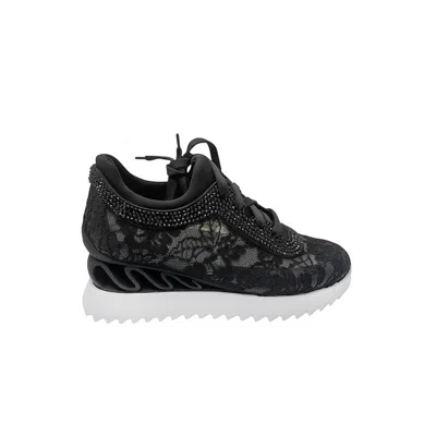 Le Silla Reiko Wave Sneaker In Black